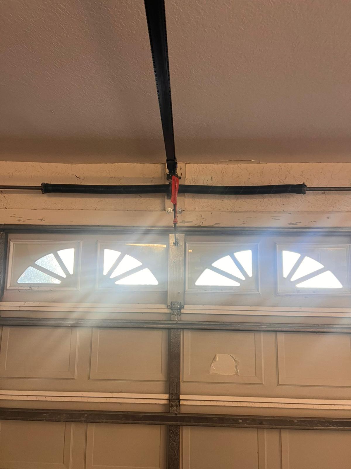 Damaged panels with springs